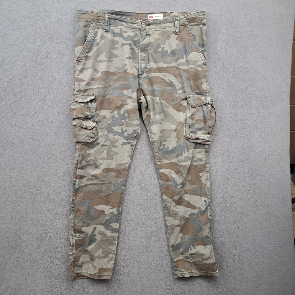 Wrangler Mens Regular Taper Cargo Pants Camouflage 38x32 (Measures 40x31)